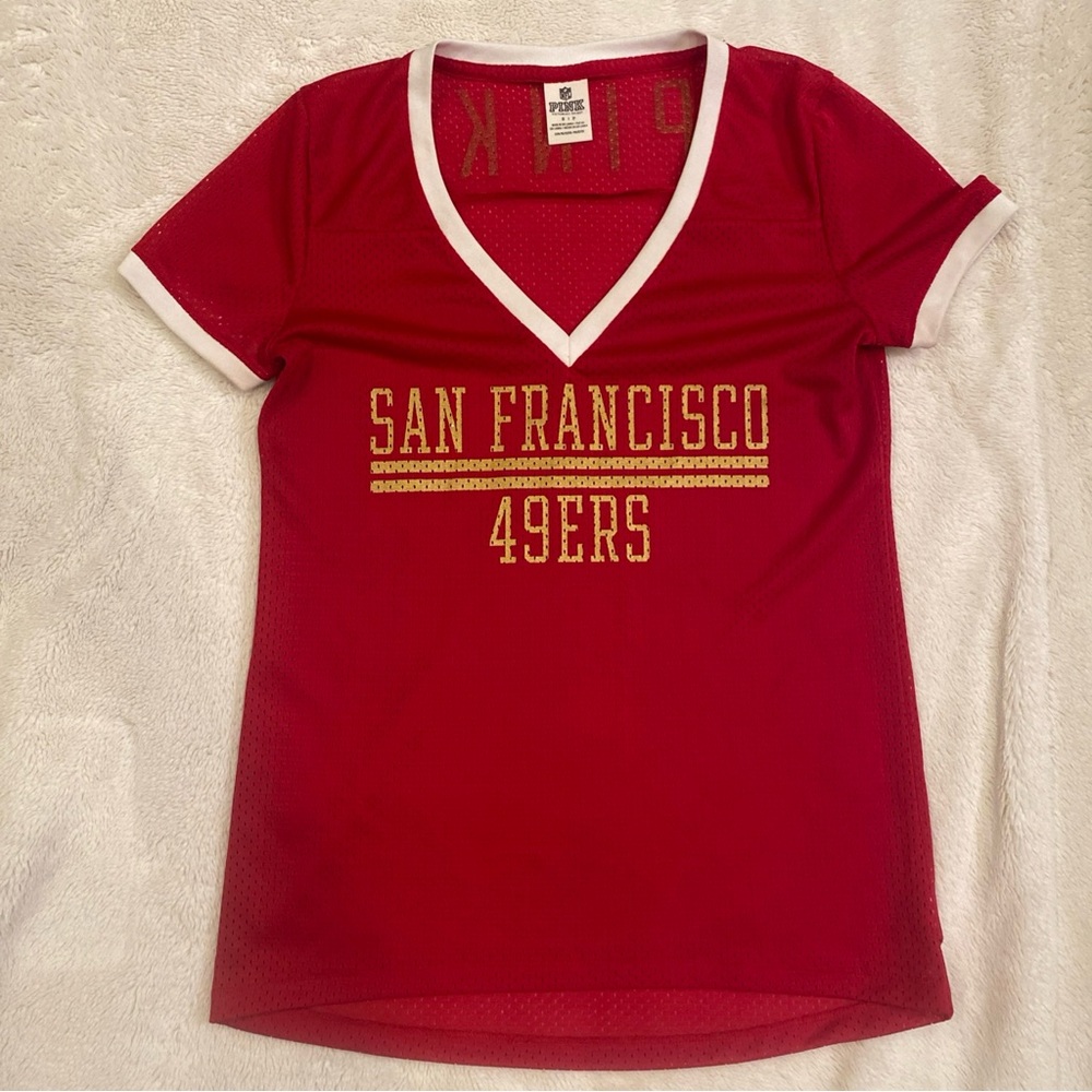 Victoria's Secret PINK NFL Red 49ers T-Shirt